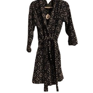 Vera Bradley Womens Hooded Fleece Robe
